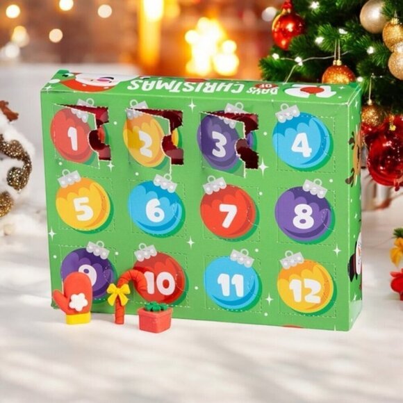12 Days of Christmas Advent Erasers Gift Set - Picture 1 of 3